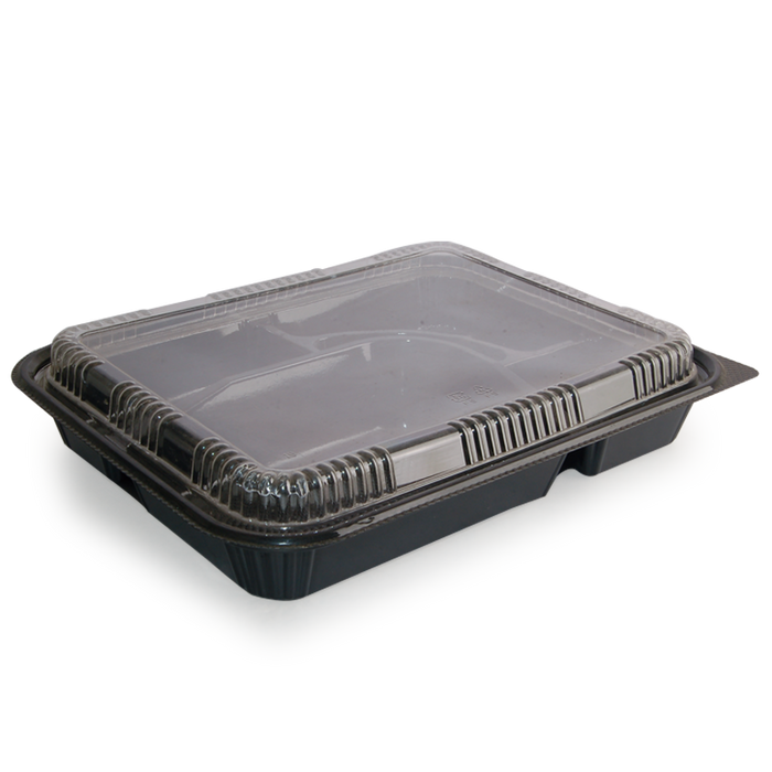 Premium 5 Compartments Rectangular Bento Box with Lid / Pack of 200